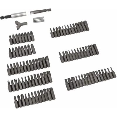 Coffret de 100 embouts de serrage vissage universel carré de 1/4 pour moto Neuf