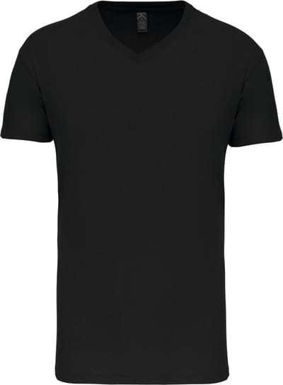 Kariban Heren-t-shirt BIO150IC V-hals K3028IC - Black - 3XL