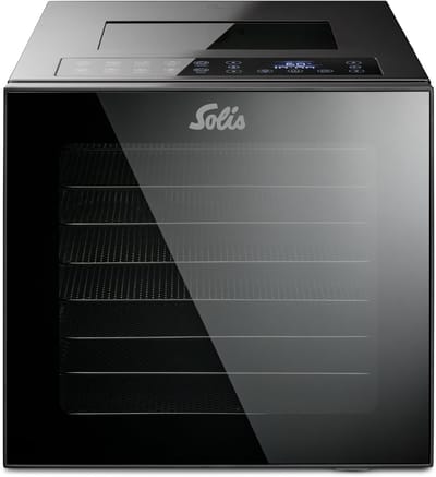 Solis VitaDry Food Dehydrator Voedseldroger - Professionele Droogoven - 10 Programma’s - Incl. 8 RVS Droogroosters - 35-75°C - 800W