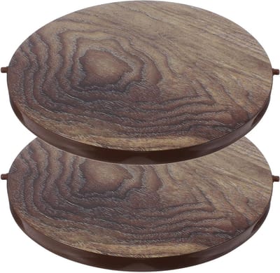 Prullenbak Deksel - Afvalbak Deksel - Afval Sorteren - Zachte Sluiting - 2 Stuks - Hout Look