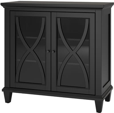 Ellington-Kast - 2-deurs - Zwart MDF