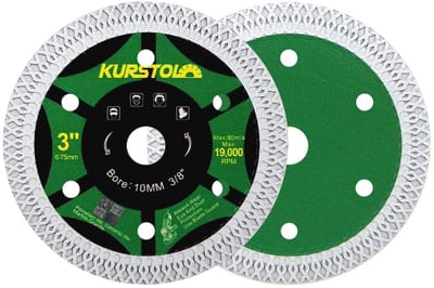 Diamant Snijschijven voor Keramische Tegels - 2 Stuks 75mm Super Dunne Snijbladen