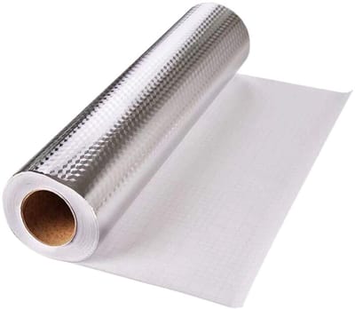 Dailygoods- Muursticker Hittebestendig - Waterdicht - Vochtbestendig - Aluminiumfolie - Vetdicht - Oliedicht - 40cm x 1m - Wanddecoratie