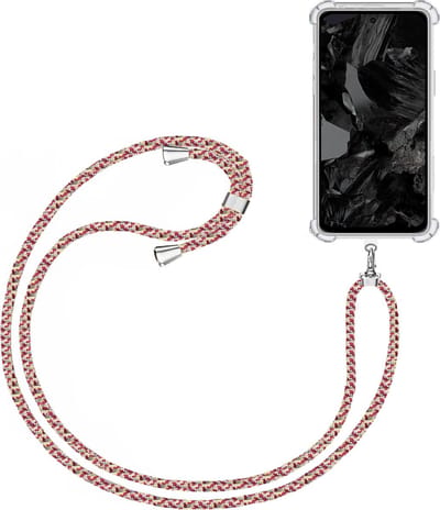 Telefoonkoord + Hoesje Geschikt voor Google Pixel 8a - Lengte Verstelbaar - Telefoonketting - Shock Proof Case - Meerkleurig