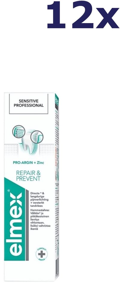 Elmex Tandpasta Sensitive Professional Gum Care - 12 x 75 ml - Voordeelverpakking
