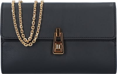 COCCINELLE Leren Schoudertas Avondtas Magie 9Nite SMO Handbag Smooth Leahter Noir Zwart