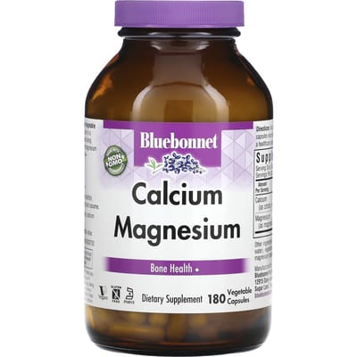 Bluebonnet Nutrition, Calcium Magnesium, 180 Veggie Capsules