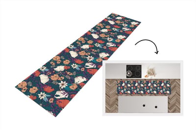 Keukenloper - Loper keuken - Botanisch - Vintage - Bloemen - 200x50 cm - Keukenloper vinyl
