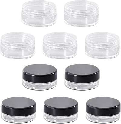 10 stuks mini-verpakkingsdoos, ronde verpakkingsdoos, plastic verpakkingsdoos, draagbare pillendoos, multifunctionele transparante verpakkingsdoos