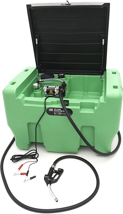 12 Volt 330 Liter Kunststof Mobiele Benzinetank / Benzinepomp