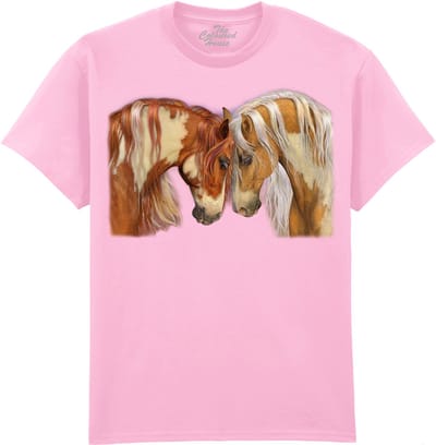 Paarden Two Hearts - Horses The Coloured House T-shirt M