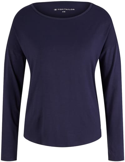 Tom Tailor - Pyjamatop - Maat 44 - dark blue uni