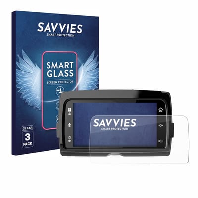 3 Stuks Savvies Screenprotector - geschikt voor Harley Davidson Soundstream Reserve WHD14+ - beschermfolie glas transparant