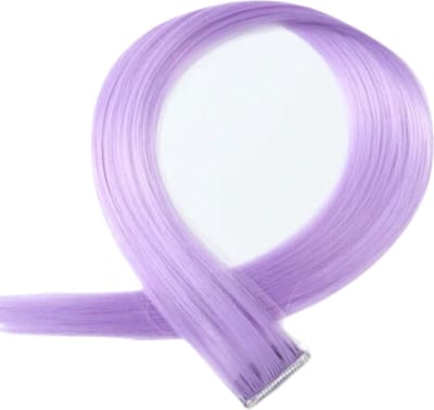 2 x Clip in Hairextension 60cm- Lila - licht paars - #60LL - nephaar - Hair extension | haar extensie- carnaval haar - gekleurde extensions - extensions met clip