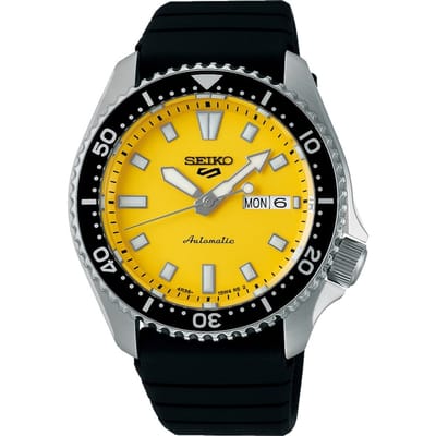 Seiko 5 Sports SRPL87K1 SKX Redux Ki-Iro Yellow Horloge