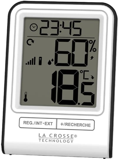 Mini Thermo Hygro Display - Extra Display Weerstation - Binnentemperatuur Meten - Compact Ontwerp