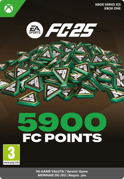 EA Sports FC 25 - 5900 FC Points - Xbox Series X|S/Xbox One - Currency - Niet beschikbaar in Belgie