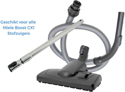 Kleanburg® Geschikt voor Miele Boost CX1 - Stofzuiger Onderdelen Set – Slang, Telescoopbuis & Combizuigmond