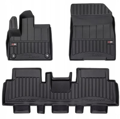 Frogum No.77 - Automatmatten - Geschikt voor Citroen Berlingo III vanaf 2018 - 3D Pasvorm - Hoge Rand 6cm - TPE Rubber