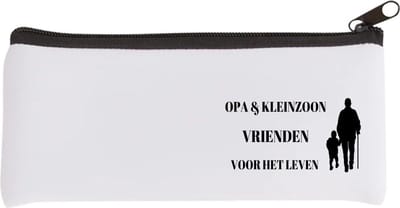 Akyol - opa en kleinzoon vrienden voor het leven Etui - Vriend - opa/kleinzoon - opa cadeautjes - cadeau - kado - geschenk - kleinzoon verjaardag - kleinzoon artikelen - 20 bij 9 cm