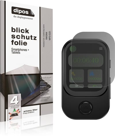 dipos – Matte Privacy Screenprotector geschikt voor RWSRW MP3-02D | Anti-Spy Beschermfolie