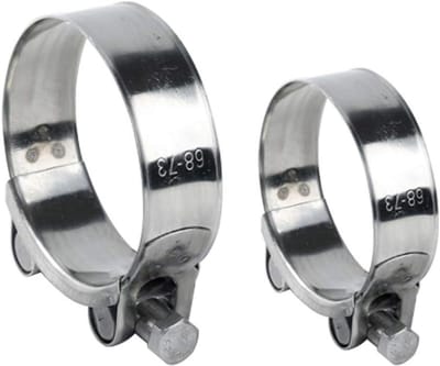 Hose Clamp Tools - 2/5Pcs Stainless Steel 201 Pipe Clamp with Thickening European Piping Card Hose Fuel Clamp Diameter 17-130mm