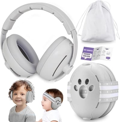 SCH® Gehoorbescherming Baby - Gehoorbescherming - Grijs - 16cm x 7cm x 14 cm