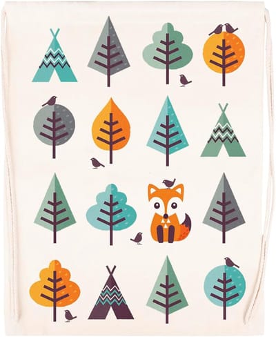 Sporttas Katoen - Trekkoord Tas - Dagelijks Gebruik - Eco-vriendelijk Ontwerp - 37x49 cm - Beige