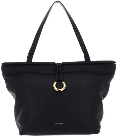 COCCINELLE Leren shopper Elisbet Handbag Smooth Leather Noir zwart