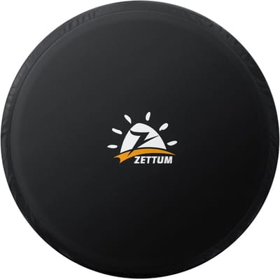 Zettum Universal Tire Cover 50 to 55 cm Diameter, 600D Oxford Wheel Cover with PU Coating Heavy Duty & Waterproof Tire - ShopVlot