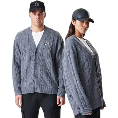 New Era Mlb New York Yankees Cardigan Grijs XL Man