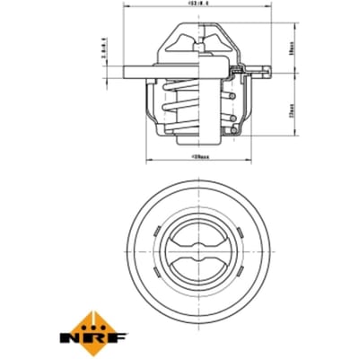 Thermostaat, koelvloeistof NRF 725150