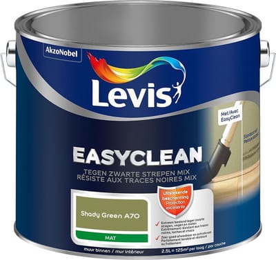 Levis - Easyclean Tegen Zwarte Strepen Mix - Shady Green A70 - Mengverf - 2,5 L