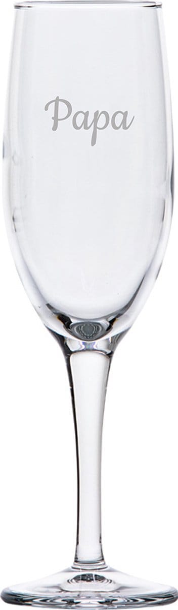 Champagneglas gegraveerd - 16,5cl - Papa