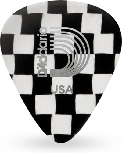 D'Addario Checkerboard Picks 0,50 mm 10-pakket, 1CCB2-10 - Plectrum set