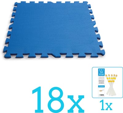 Intex - Zwembad Ondergrond - Zwembadtegels 50x50 cm - 8 Tegels - Volumebundel - Vloertegels - 18-delig