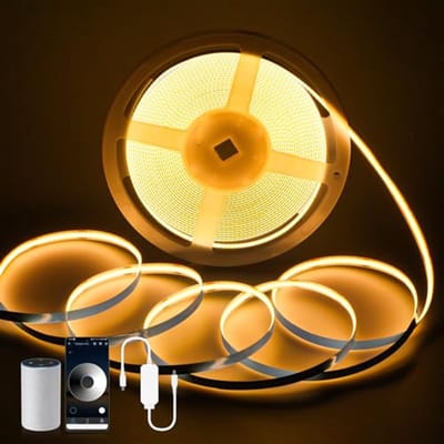 Slimme Dimbare LED Strip Warm Wit - 10m WiFi, 3200 Leds, CRI90+, Energiebesparend
