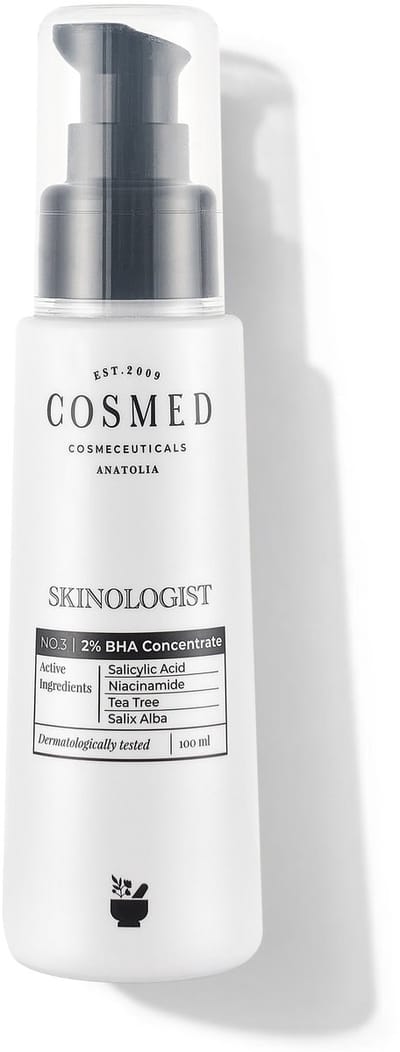 Cosmed Skinologist – 2% BHA Concentrate – Salicylzuur – Peeling Gezicht – Exfoliant – Mee Eters – Acnegevoelige Huid – 100 ml