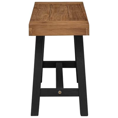 vidaXL - Bankje - 110 - cm - massief - teakhout