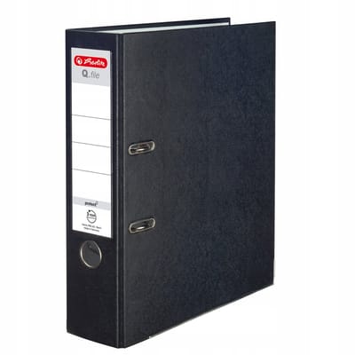 Herlitz Q.File map A4 80mm zwart