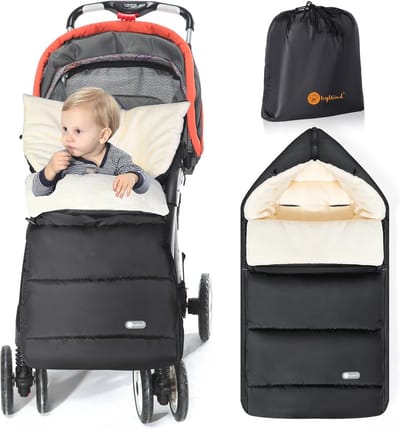 Universele Voetenzak voor Kinderwagen - Waterdichte en Winddichte Voeten met Aanpasbare Kap & Ritsen