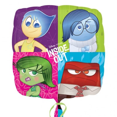 Amscan - Disney - Inside Out - Binnenstebuiten - Folie ballon - Helium ballon - Leeg - 43cm - Kinderfeest - Verjaardag - Versiering.