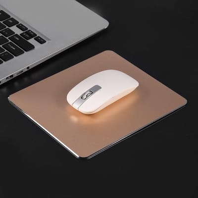 Mini Gaming Mouse Pad van Aluminium, Antislip Ontwerp, Compacte Afmetingen voor PC en Laptop, Duurzaam en Stijlvol