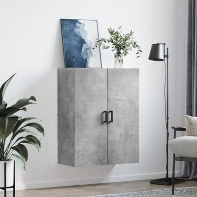 vidaXL - Wandkast - 69,5x34x90 - cm - betongrijs