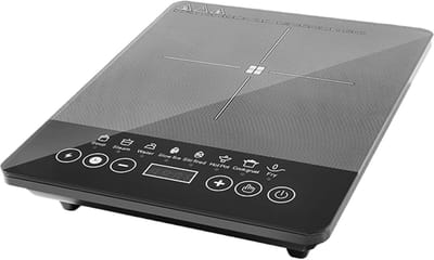 Draagbare Inductiekookplaat - Mobiele Kookplaat - Koken Onderweg - Optimale Temperatuurcontrole - 30D x 40B x 30H cm - Grijs
