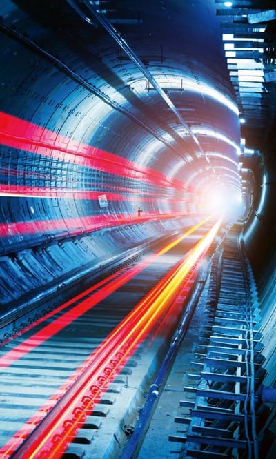 Fotobehang - Tunnel 150x250cm - Vliesbehang