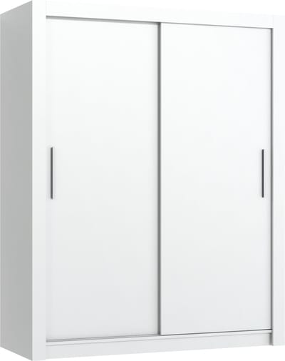 Promeubels - Kledingkast Miami - 120cm - Wit - Schuifdeur - Opbergkast