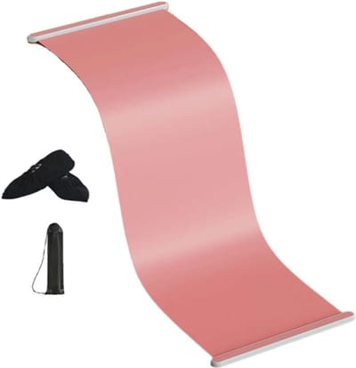 Sport Schuifmat - Yoga Fitness Mat - Glijtraining Verbeteren - Antislip Textuur - 180x50CM - Roze
