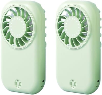 LISM – Deze tweedelige draagbare ventilatorset heeft vijf windsnelheden en een led-display. Deze ultradunne, oplaadbare draagbare ventilatoren maken gebruik van een USB-C-interface.