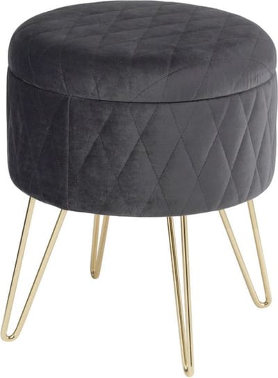 Bolt Edge Velvet Barkrukken - Zwart - Ergonomisch - Met Rugleuning - Set van 2 - Zithoogte 59-81cm